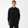 Cotton Silk Lawn Double Pocket Shirt / Black