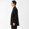 Cotton Silk Lawn Double Pocket Shirt / Black