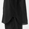 Cotton Silk Lawn Double Pocket Shirt / Black
