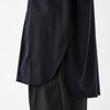 Cotton Smooth Modified Skipper Shirt / Navy