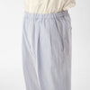 Finx Cotton Cordlane Easy Trousers / White x Blue
