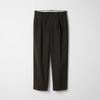 Wool Calmskin Box Pleat Trousers / Khaki