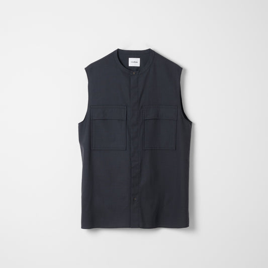 Wool Calmskin Vest / Grey