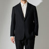 CJK-1 / Single Breasted Jacket -30 Wool Twill -Black