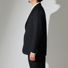 CJK-1 / Single Breasted Jacket -30 Wool Twill -Black