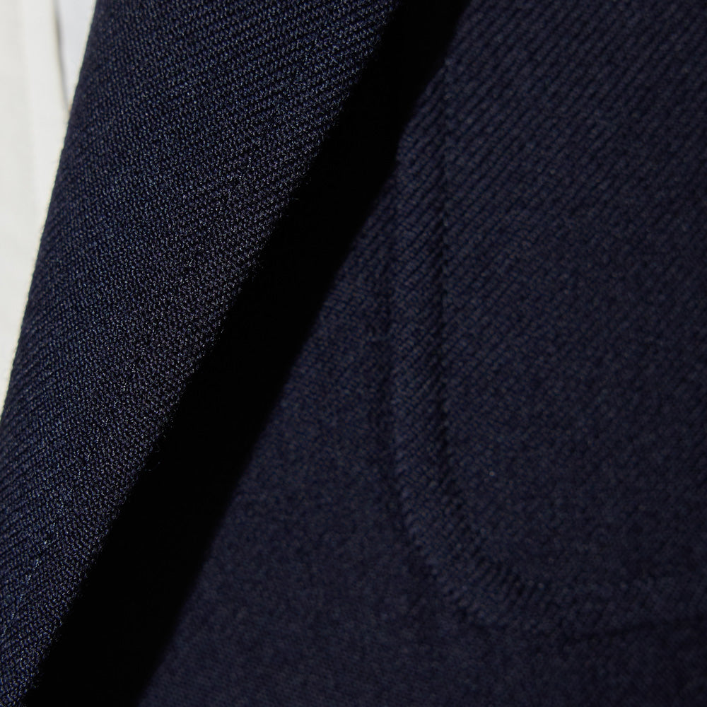 CJK-1 / Single Breasted Jacket -30 Wool Twill -Navy