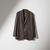 CJK-1 / Single Breasted Jacket -30 Wool Twill -Taupe