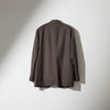 CJK-1 / Single Breasted Jacket -30 Wool Twill -Taupe