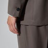 CJK-1 / Single Breasted Jacket -30 Wool Twill -Taupe