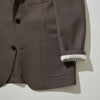 CJK-1 / Single Breasted Jacket -30 Wool Twill -Taupe