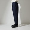 CPT-16/ 1out-Pleats Unckle Slacks -WV 2way Stretch -Navy