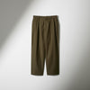 CPT-17/ Box-Pleats Pants -Cotton Moleskin -Khaki