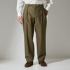 CPT-17/ Box-Pleats Pants -Cotton Moleskin -Khaki