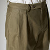 CPT-17/ Box-Pleats Pants -Cotton Moleskin -Khaki