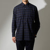 CSH-4 / W Pocket Shirt -Cotton Check Flannel -Navy
