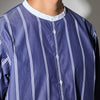 CSH-5/ Henlyneck Shirt -Stripes Clelic -Navy