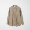 Cotton Silk Lawn Double Pocket Shirt / Greige