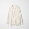 Cotton Broad Modified Skipper Shirt / Ivory