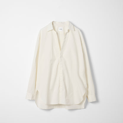 CSH-33 / 100/2 Cotton Broad / Ivory / スキッパーシャツ