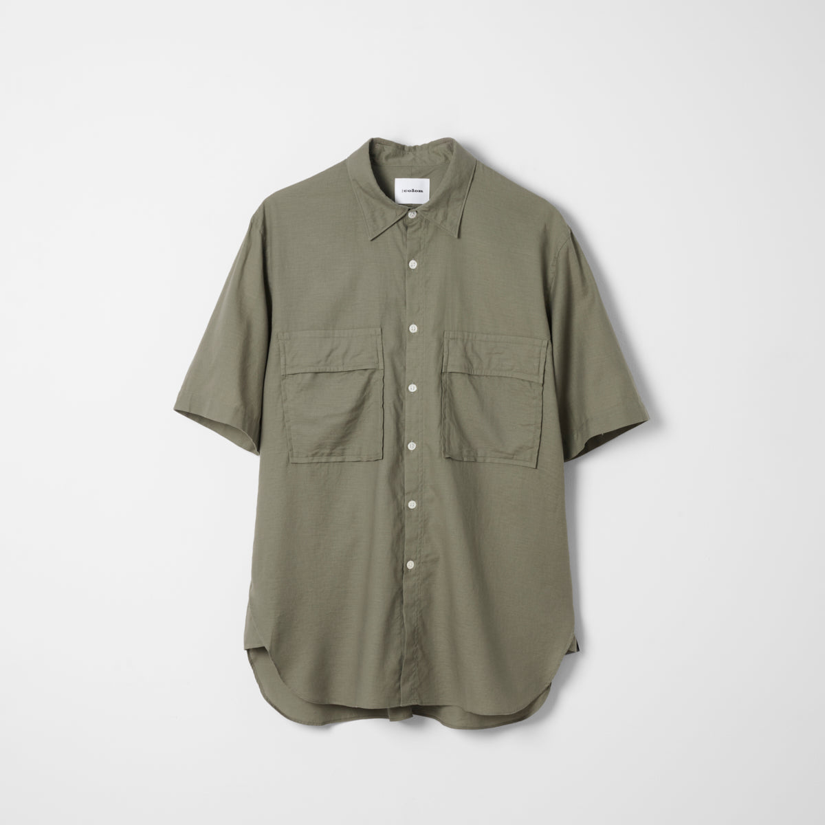 CSH-15 / CS Twill / Khaki / 半袖ダブルポケットシャツ