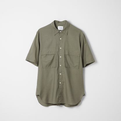 CSH-15 / CS Twill / Khaki / 半袖ダブルポケットシャツ