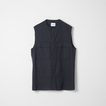 Wool Calmskin Vest / Grey