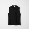 Wool Calmskin Vest / Black