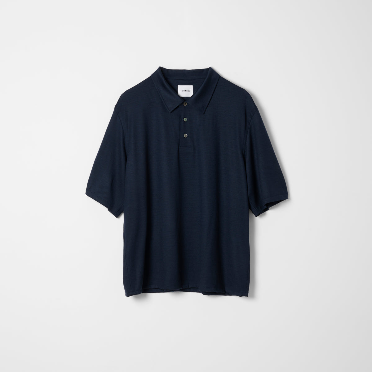 2/72 Wooljersey Poloshirt / Navy