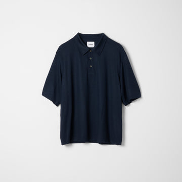2/72 Wooljersey Poloshirt / Navy