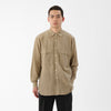 Cotton Silk Lawn Double Pocket Shirt / Greige