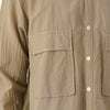 Cotton Silk Lawn Double Pocket Shirt / Greige