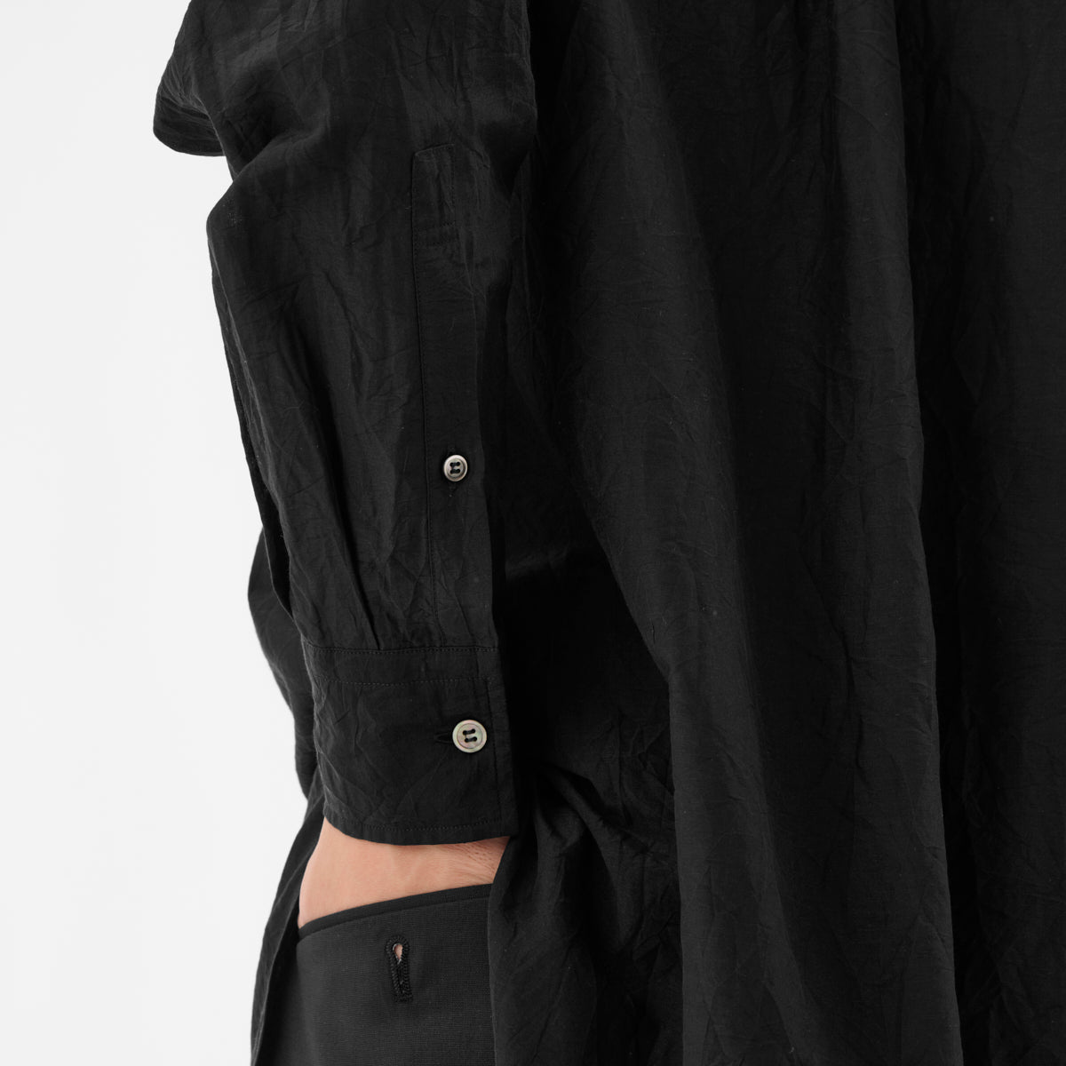 CSH-4 / CS Lawn Pile / Black / ダブルポケット シャツ