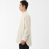 Cotton Broad Modified Skipper Shirt / Ivory