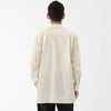 Cotton Broad Modified Skipper Shirt / Ivory