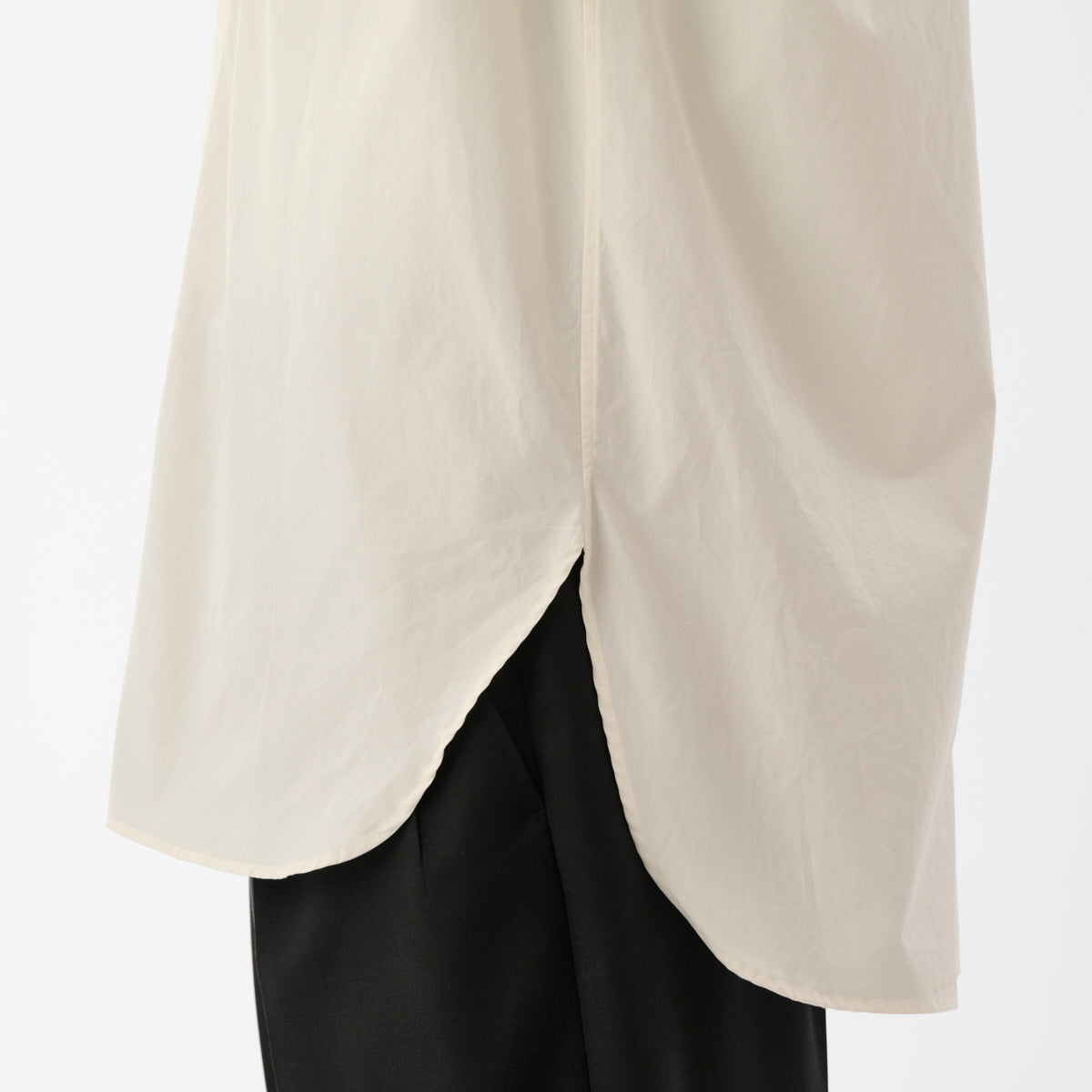 CSH-33 / 100/2 Cotton Broad / Ivory / スキッパーシャツ