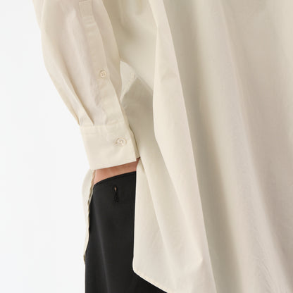 CSH-33 / 100/2 Cotton Broad / Ivory / スキッパーシャツ