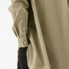 Cotton Broad Modified Skipper Shirt / Light Khaki
