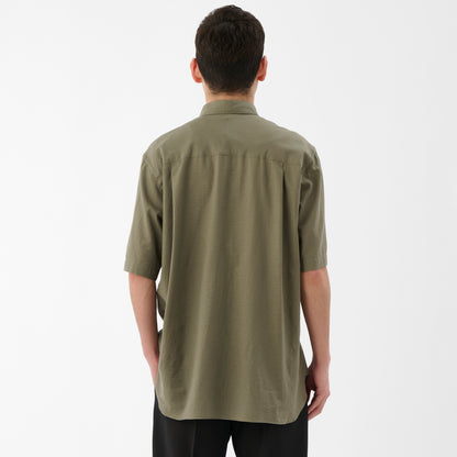 CSH-15 / CS Twill / Khaki / 半袖ダブルポケットシャツ