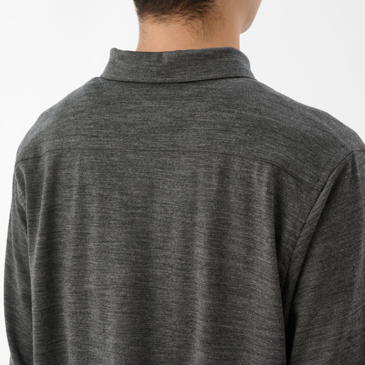 2/72 Wooljersey Poloshirt / Grey