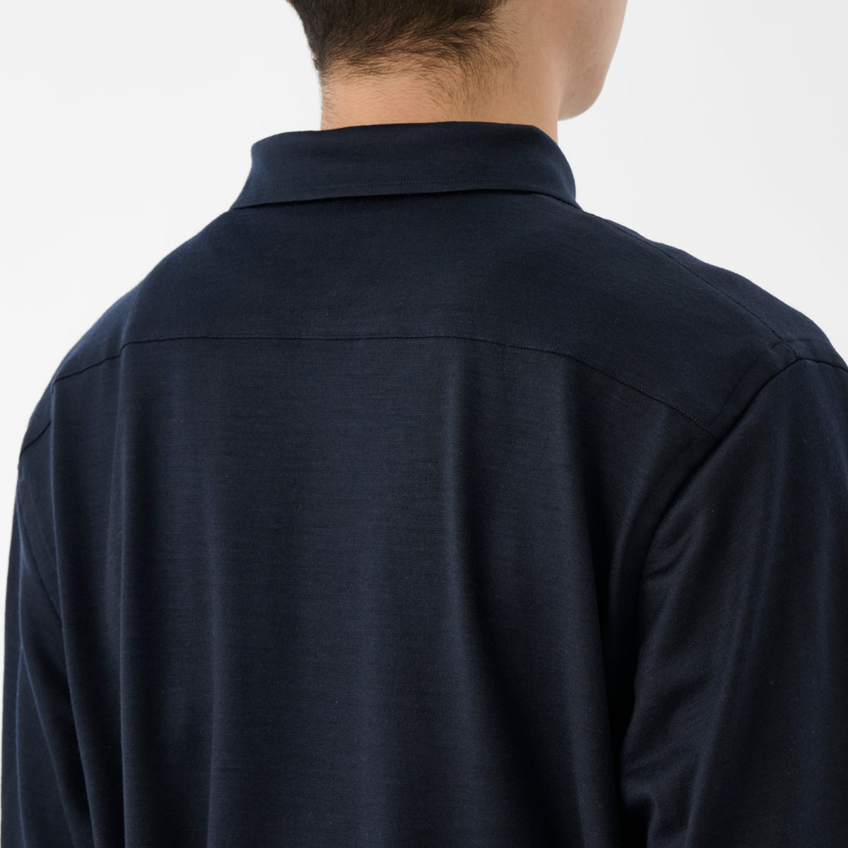 2/72 Wooljersey Poloshirt / Navy