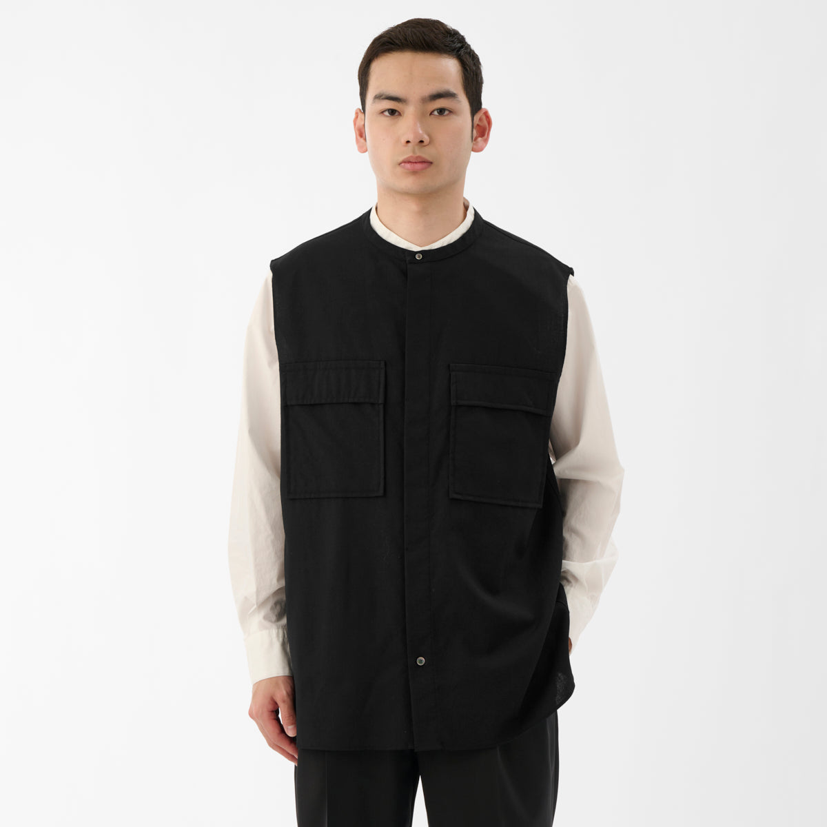 CVT-1 / Wool Calmskin / Black / ダブルポケットベスト