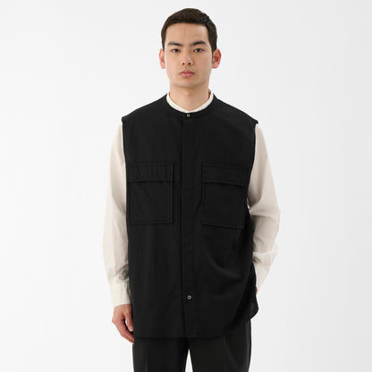 CVT-1 / Wool Calmskin / Black / ダブルポケットベスト