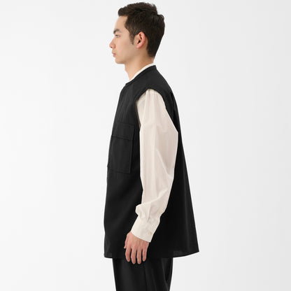 CVT-1 / Wool Calmskin / Black / ダブルポケットベスト