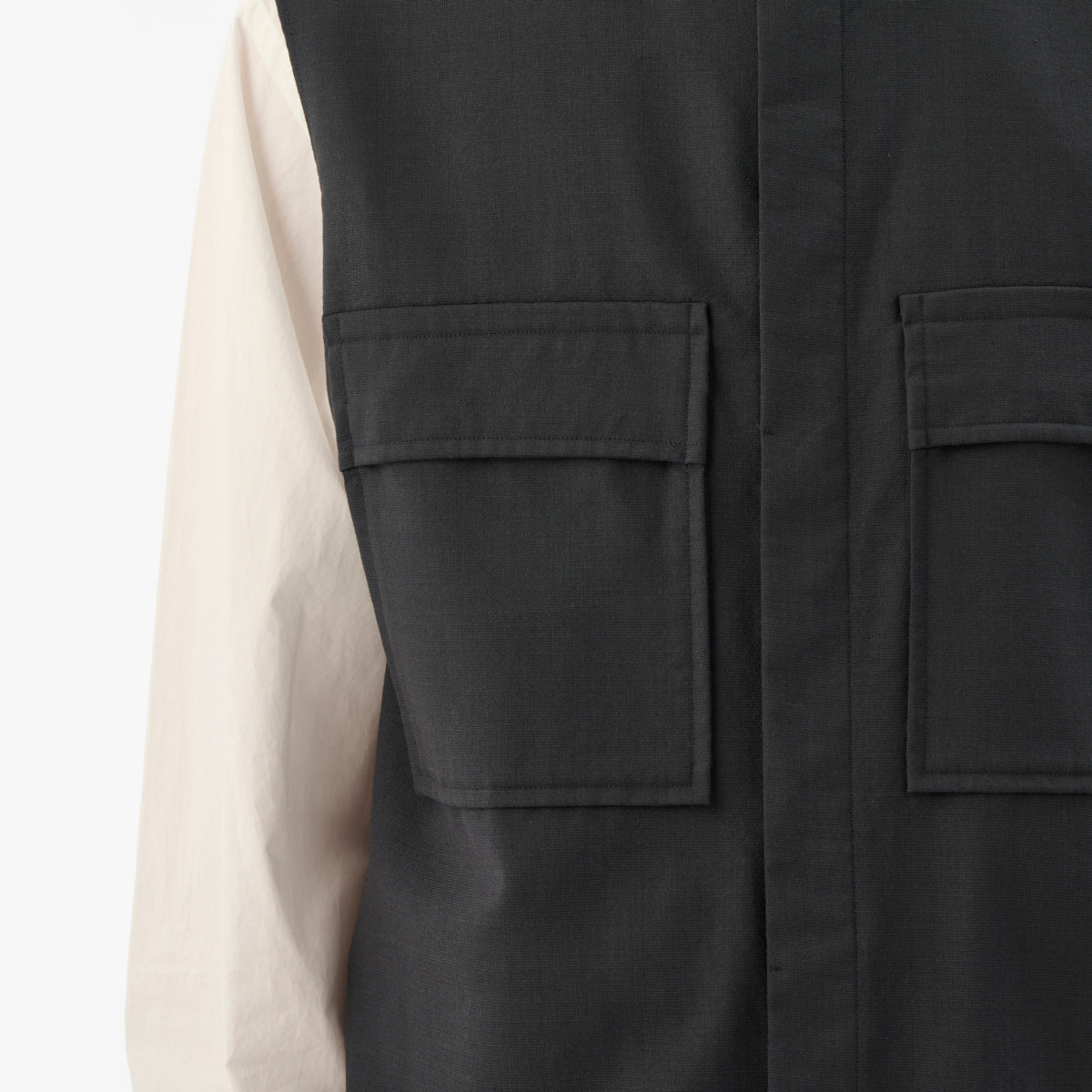 CVT-1 / Wool Calmskin / Grey / ダブルポケットベスト