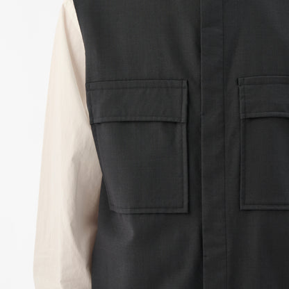 CVT-1 / Wool Calmskin / Grey / ダブルポケットベスト