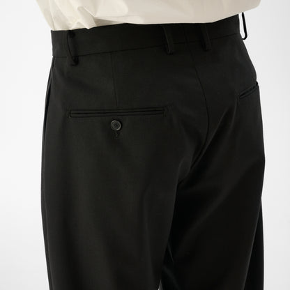 CPT-17  / Wool Clamskin / Black / ボックスプリーツ パンツ