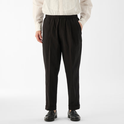 Finx Cotton Cordlane Easy Trousers / Black