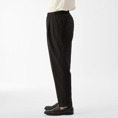 Finx Cotton Cordlane Easy Trousers / Black