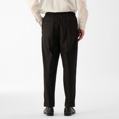 Finx Cotton Cordlane Easy Trousers / Black