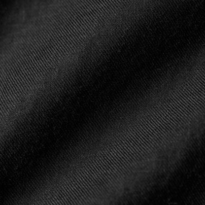 Cotton Silk Twill Double Pocket Shirt / Black